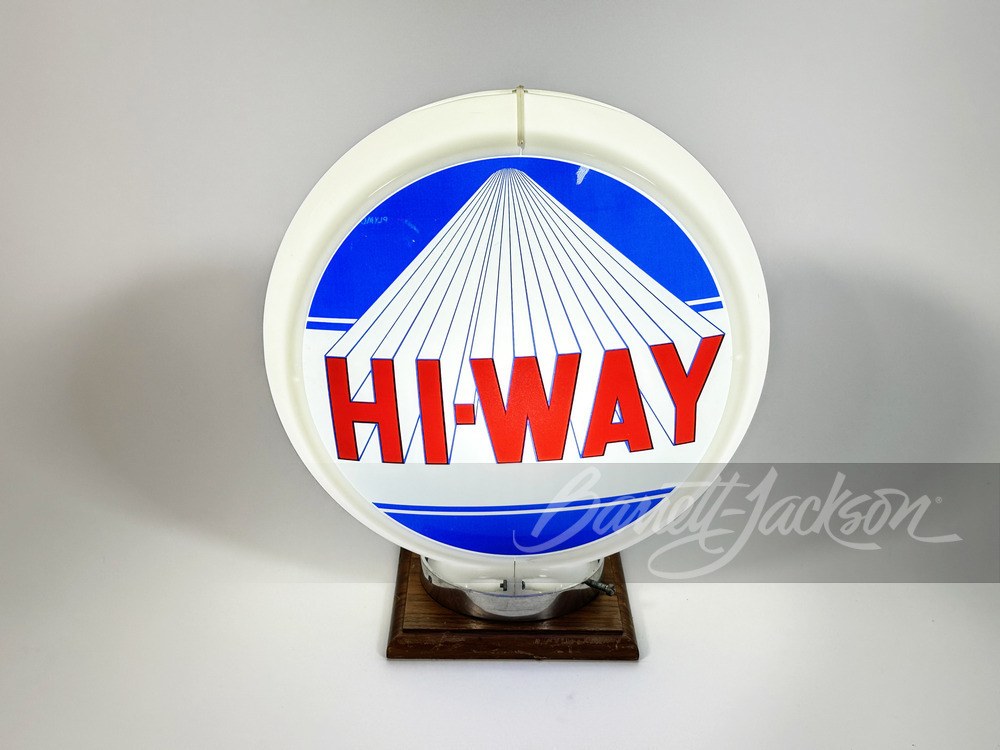 LATE 1940S-EARLY '50S HI-WAY GASOLINE GAS PUMP GLOBE