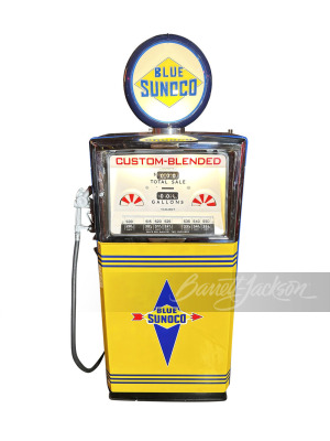 1960S SUNOCO GASOLINE WAYNE CUSTOM-BLENDED GAS PUMP