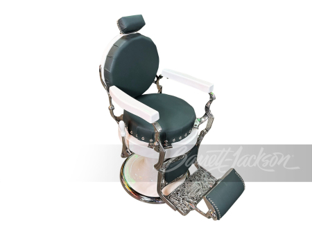 1920S KOKEN PORCELAIN-COATED BARBER SHOP CHAIR