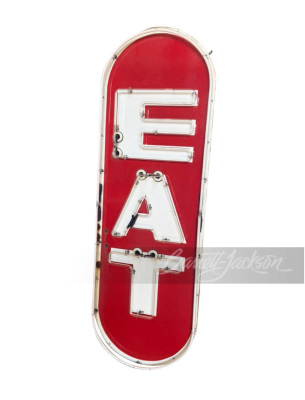 CIRCA 1940S-50S "EAT" NEON PORCELAIN SIGN