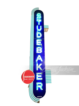 LARGE CIRCA 1940S-50S STUDEBAKER NEON PORCELAIN SIGN