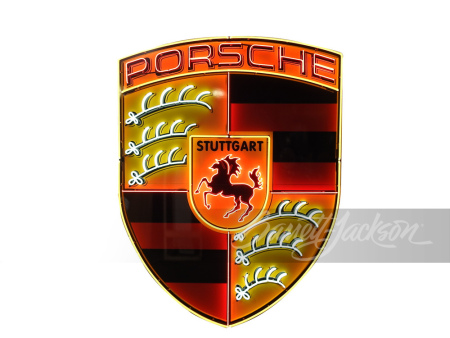 LARGE LATE-MODEL PORSCHE NEON TIN SIGN