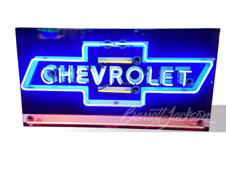 1950S CHEVROLET NEON PORCELAIN SIGN