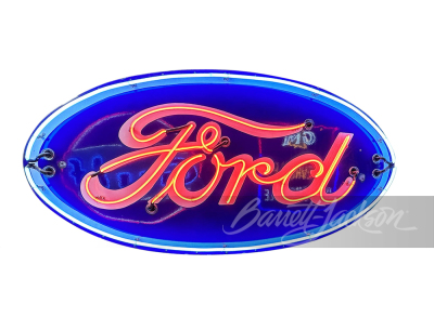 LARGE 1930S-40S FORD NEON PORCELAIN SIGN - 2