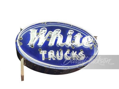 1950S WHITE TRUCKS NEON PORCELAIN SIGN - 2