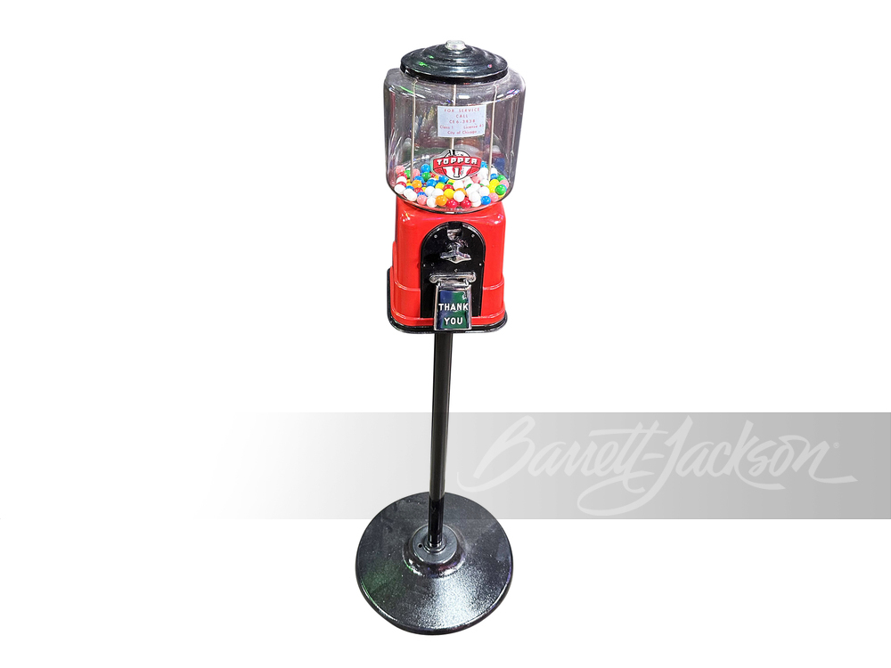 1940S TOPPER GUMBALL MACHINE ON STAND