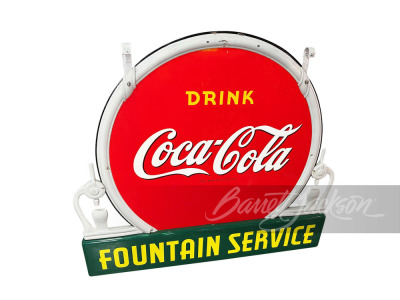 1930S COCA-COLA FOUNTAIN SERVICE PORCELAIN SIGN - 2