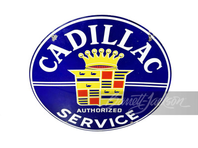 1940S CADILLAC AUTHORIZED SERVICE PORCELAIN SIGN - 2