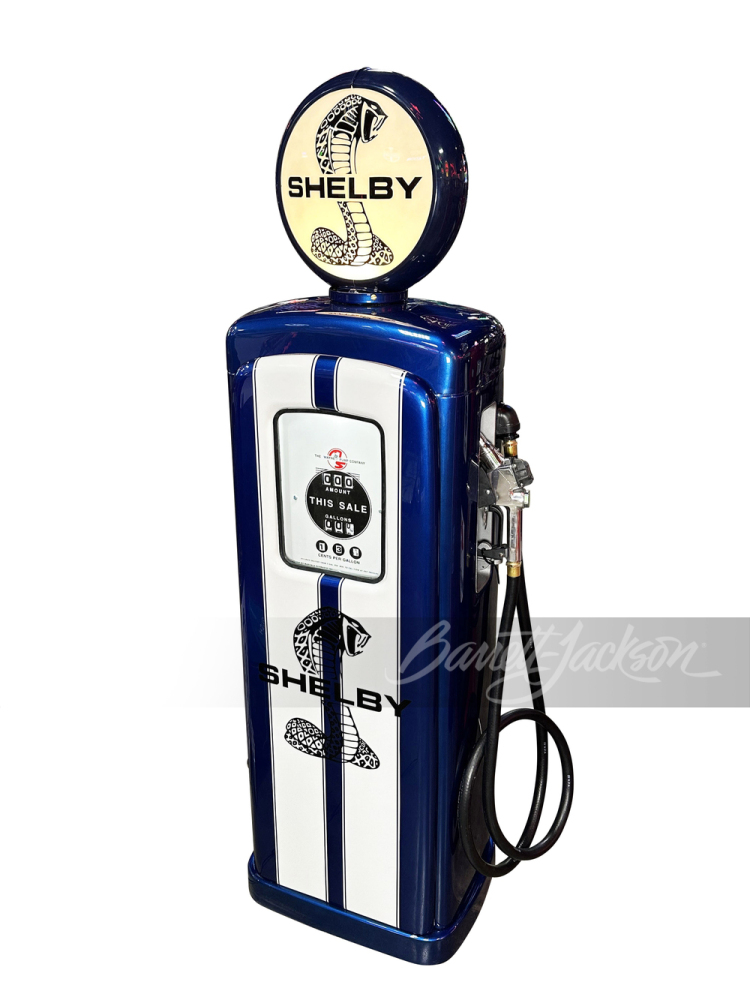 1950S MARTIN & SCHWARTZ MODEL #80 GAS PUMP IN SHELBY COBRA REGALIA