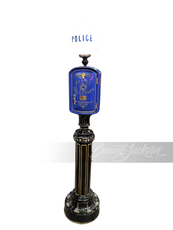 1920S GAMEWELL OF NEW YORK CAST-IRON POLICE CALL BOX