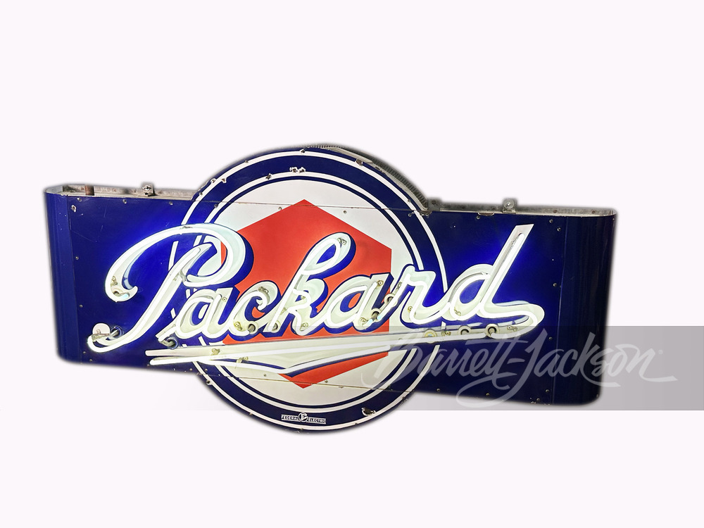 1930S PACKARD NEON PORCELAIN SIGN