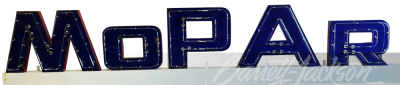 HUGE 1960S MOPAR NEON PORCELAIN CHANNEL LETTER SIGN - 2