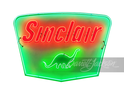 EARLY 1960S SINCLAIR OIL PORCELAIN WITH ANIMATED NEON SIGN