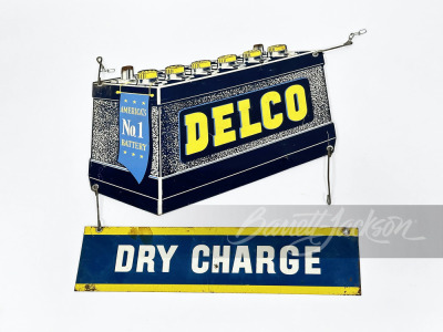 1950S DELCO BATTERIES TIN SIGN