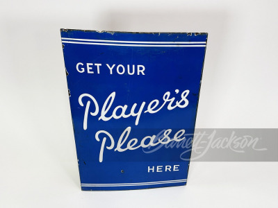 CIRCA 1940S PLAYER'S CIGARETTES PORCELAIN SIGN