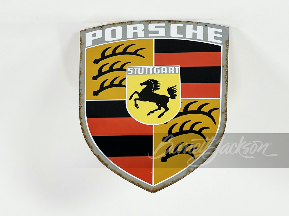 1960S PORSCHE AUTOMOBILES PORCELAIN SIGN