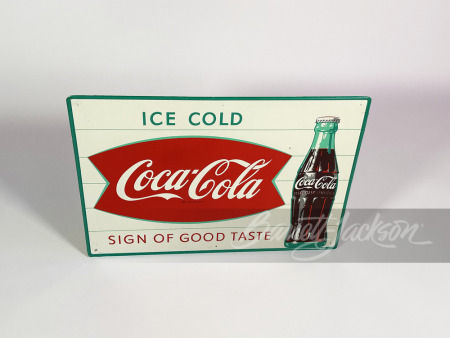 LATE 1950S-EARLY '60S COCA-COLA TIN SIGN