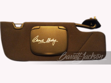 CARROLL SHELBY AUTOGRAPHED FORD MUSTANG VISOR