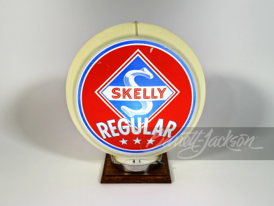 CIRCA LATE 1940S SKELLY REGULAR GASOLINE GAS PUMP GLOBE - 2