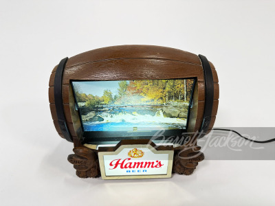 1960S HAMM'S BEER BARREL FLIP-MOTION SIGN