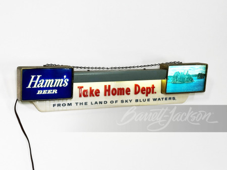 1950S HAMM'S BEER LIGHT-UP SIGN