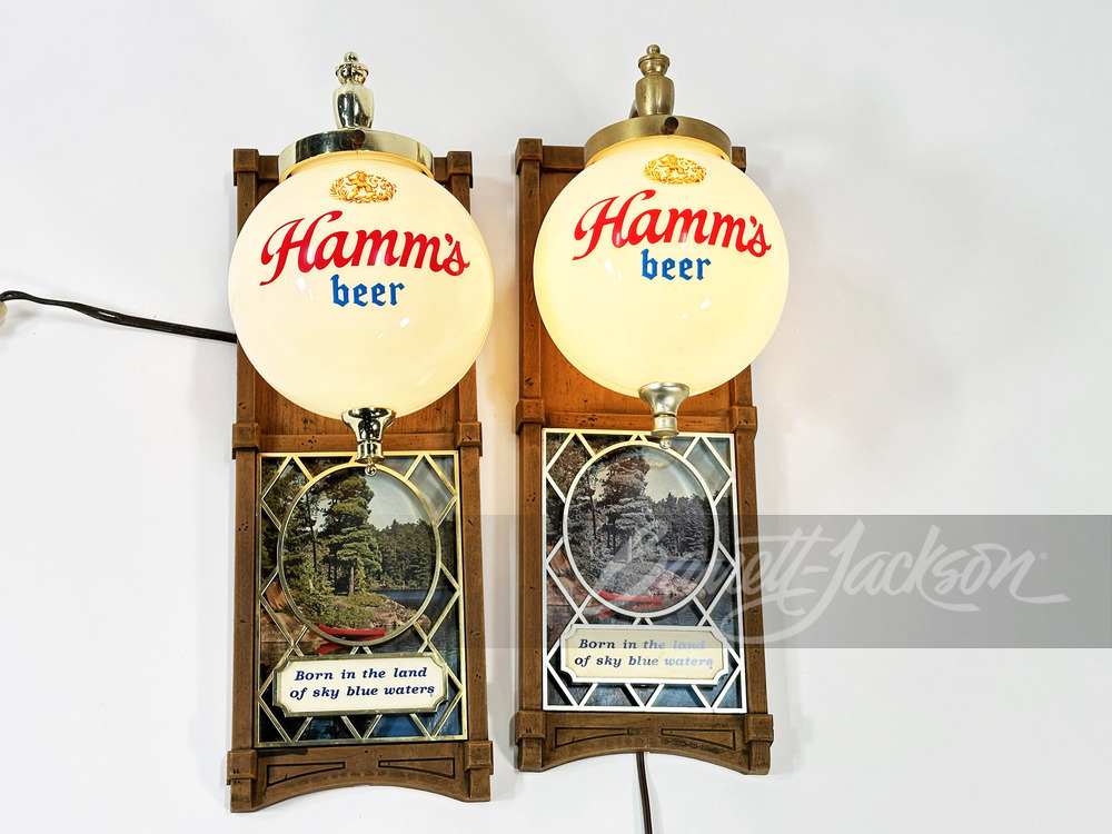 PAIR OF 1960S HAMM'S BEER LIGHT-UP SIGNS