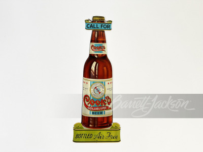 1930S COOK'S BEER TIN SIGN