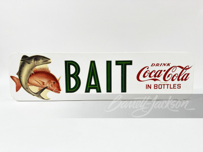 1950S COCA-COLA "BAIT" TIN SIGN