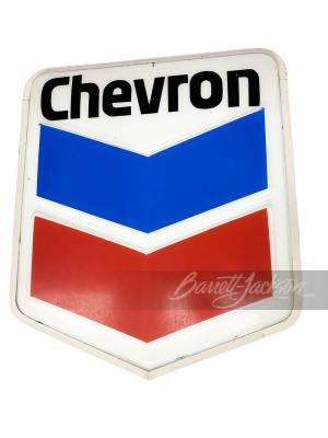 VINTAGE CHEVRON GASOLINE LIGHT-UP SIGN