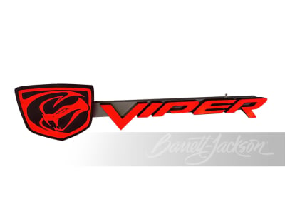 NEWER DODGE VIPER LIGHT-UP SIGN