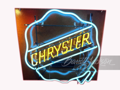 CIRCA 1950S CHRYSLER AUTOMOBILES NEON SIGN