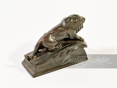 1930S LION OIL COMPANY BRONZE PAPERWEIGHT - 2