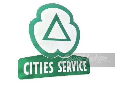 LARGE 1950S CITIES SERVICE PORCELAIN SIGN