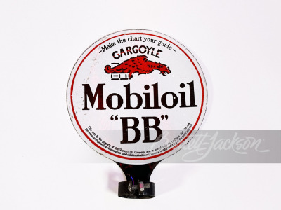 1920S MOBIL OIL "BB" PORCELAIN LUBESTER SIGN