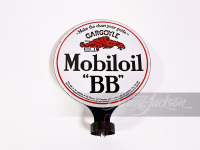 1920S MOBIL OIL "BB" PORCELAIN LUBESTER SIGN - 2