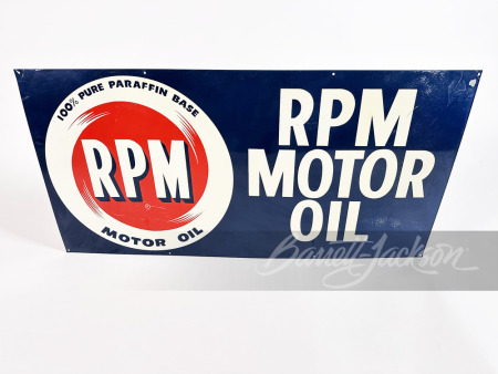 1950S RPM MOTOR OIL TIN SIGN