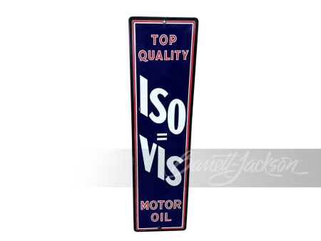 1930S STANDARD ISO-VIS MOTOR OIL PORCELAIN SIGN