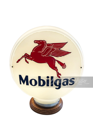 LATE 1930S-EARLY '40S MOBILGAS GAS PUMP GLOBE