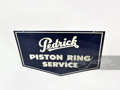 1930S-40S PEDRICK PISTON RING SERVICE TIN SIGN - 2