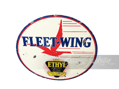 1930S FLEET-WING WITH ETHYL PORCELAIN SIGN