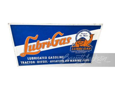 LATE 1950S-EARLY '60S LUBRI-GAS TIN SIGN