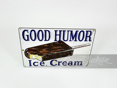 CIRCA 1940S-50S GOOD HUMOR ICE CREAM PORCELAIN SIGN