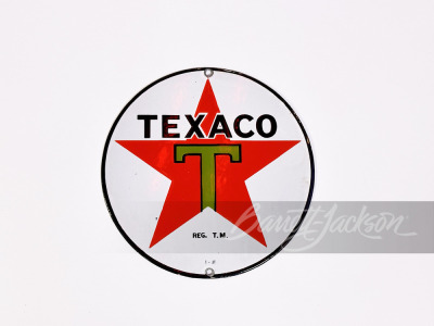 1931 TEXACO MOTOR OIL PORCELAIN LUBESTER SIGN