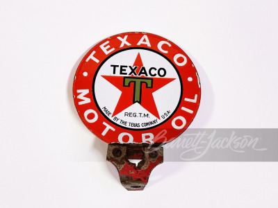 CIRCA 1920S-30S TEXACO MOTOR OIL PORCELAIN LUBESTER SIGN - 2