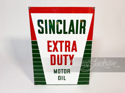 1950S SINCLAIR EXTRA DUTY MOTOR OIL PORCELAIN SIGN