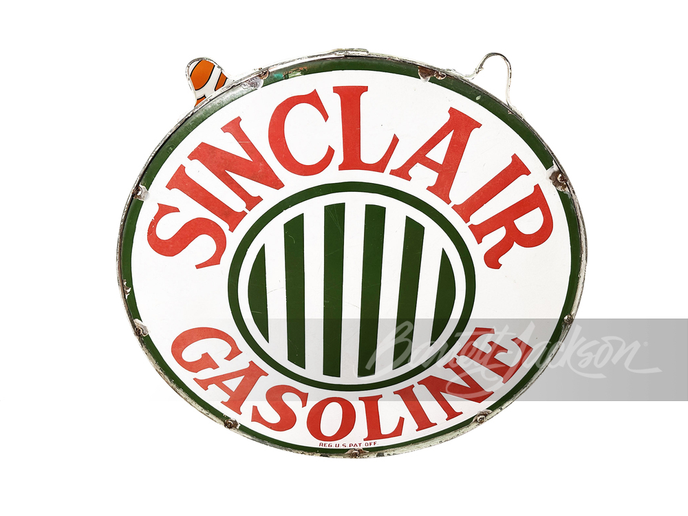 1920S SINCLAIR GASOLINE PORCELAIN SIGN