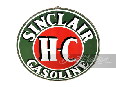 1930S H-C SINCLAIR GASOLINE PORCELAIN SIGN