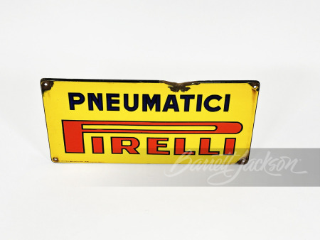 1950 PIRELLI TIRES PORCELAIN SIGN