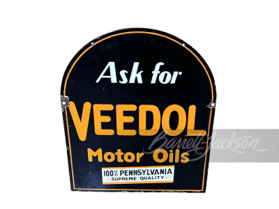 1930S VEEDOL MOTOR OILS PORCELAIN SIGN - 2