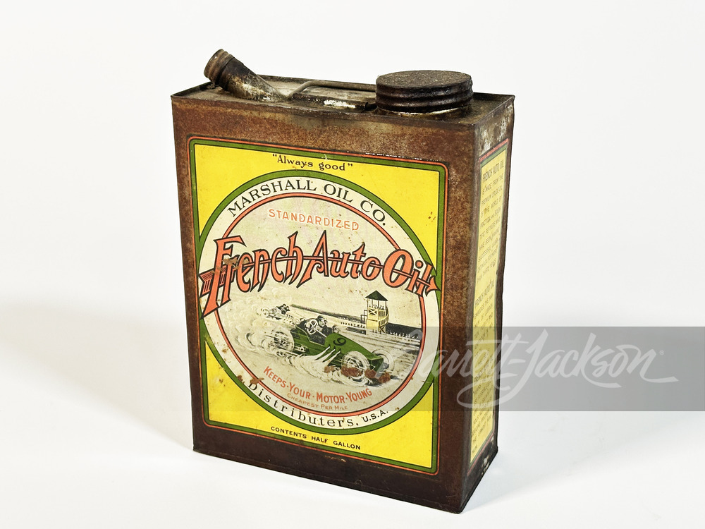 LATE 1920S-EARLY '30S FRENCH AUTO OIL CAN